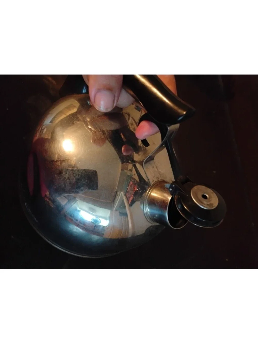 Vintage Paul Revere Ware Copper Bottom Whistling Tea Kettle Stainless Steel